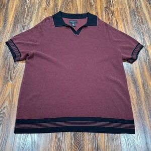 Shaquille O'Neal XLG Big Tall Mens Short Sleeve Pullover Sweater Polo 2XL‎ Shirt